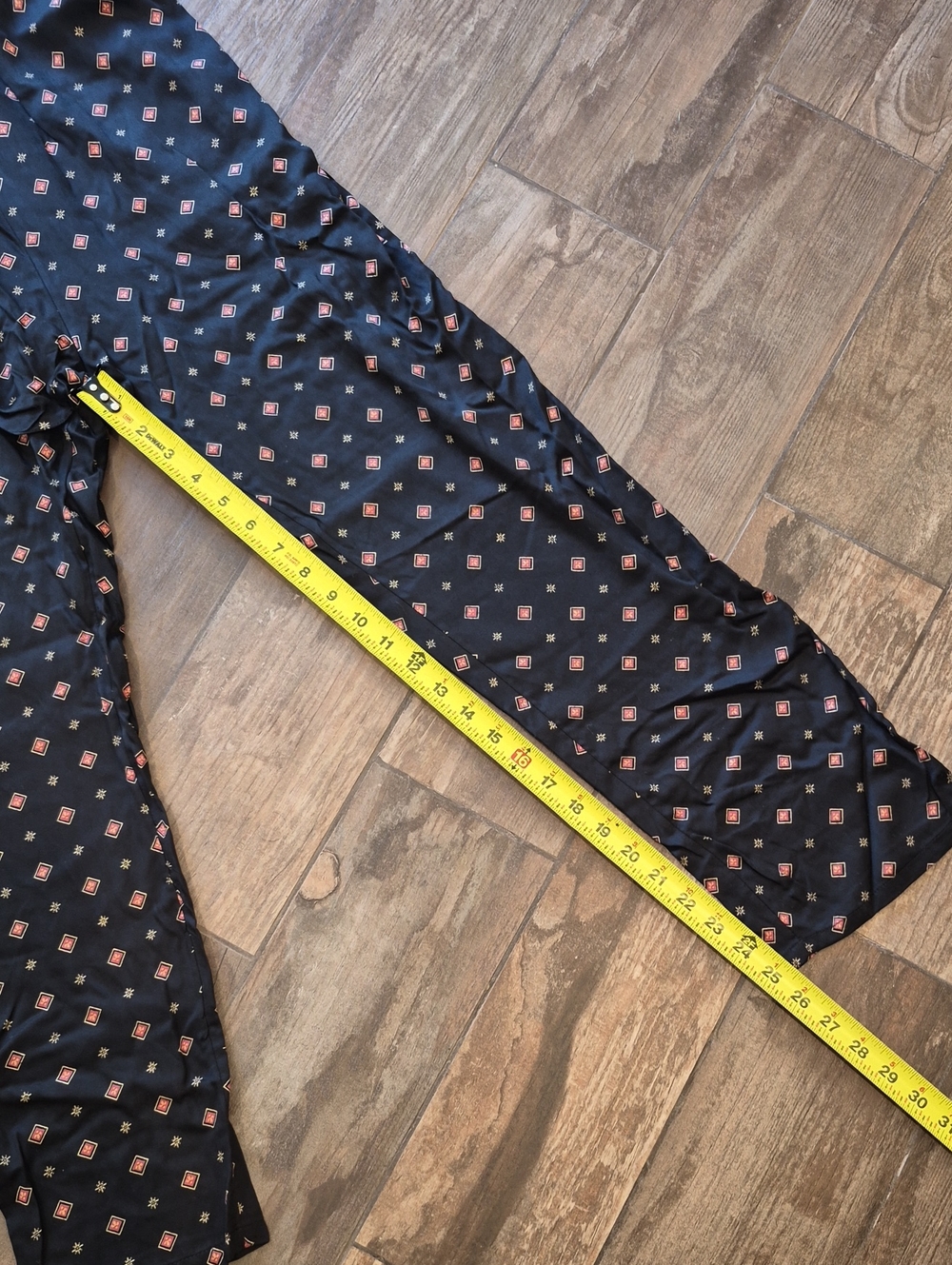 S/M Billabong Bed Story Black Geometric Print Short Sleeve Belted Jumpsuit - Picture 6 of 11
